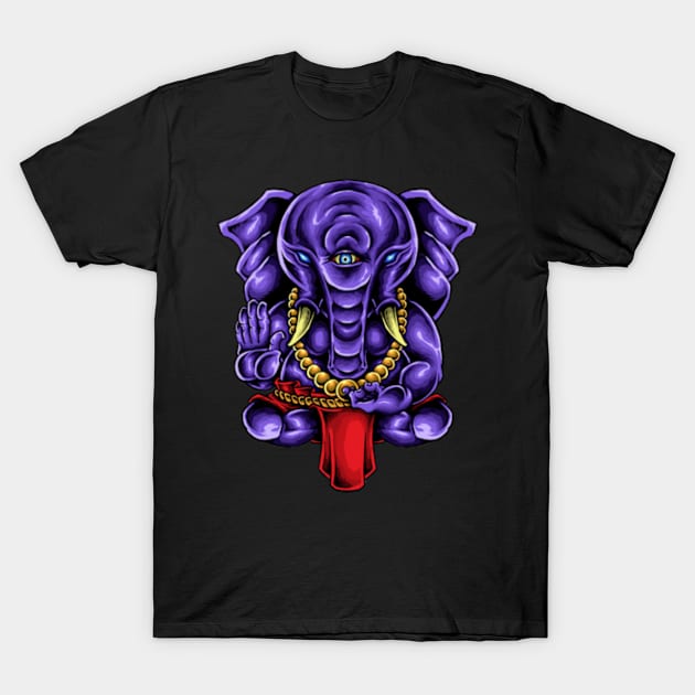 Ganesha T-Shirt by SAN ART STUDIO 